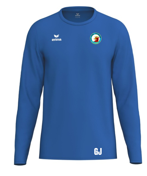 Koszulka niebieska ERIMA Intro długi rękaw Junior