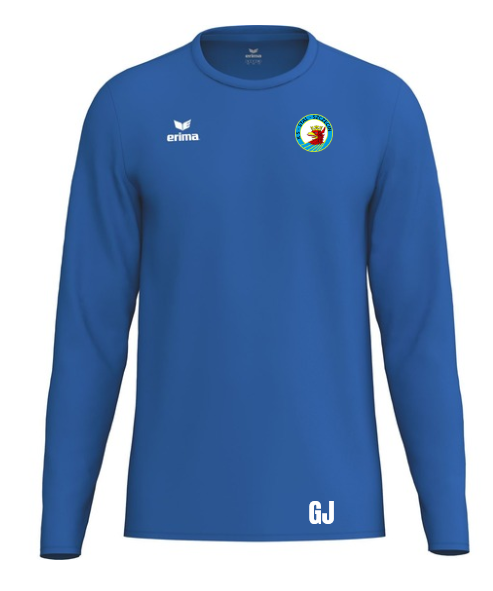 Koszulka niebieska ERIMA Intro długi rękaw Senior